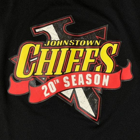 Vintage 90s Johnstown Chiefs ECHL Minor League Hockey Jersey Men’s Sz L SLAPSHOT - Picture 3 of 14